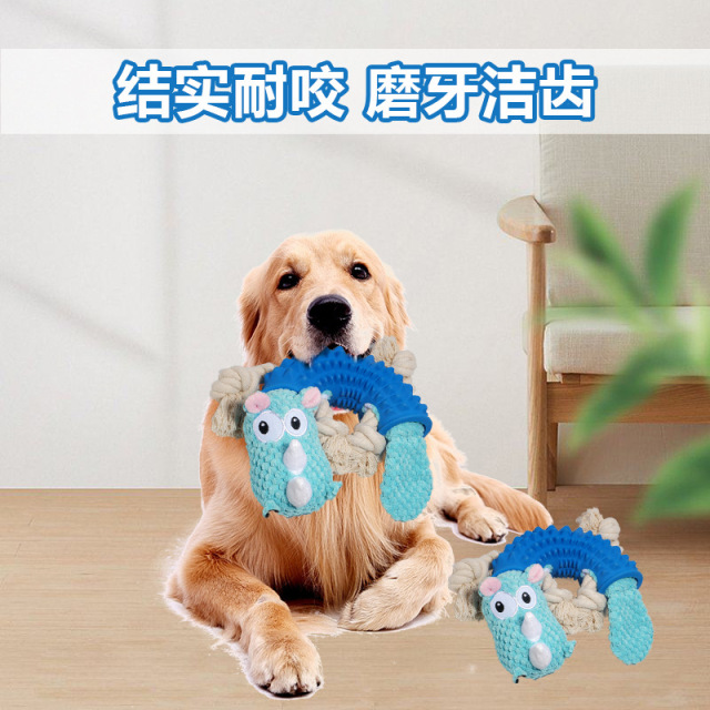 Squeaky Dog Toys, Durable Rubber Dog Chew Bite Toy Stuffed Dog Toys, Funny Interactive Dog Toys for Puppy Small Medium Pets Dogs