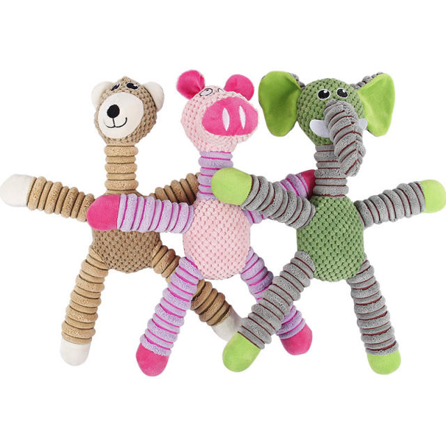 Squeaky Dog Toys for Large and Medium Dogs, Plush Squeaky Pet Toys for Entertainment, Stuffed Cute Dog Toys Medium Large Breed with Squeaker