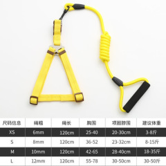 LOS ANDES No Pull Dog Harness with Leash and Collar Set, Adjustable Basic Step in Puppy Vest Outdoor Walking Solid Color Pet Body Harness Set for Small Medium Dogs