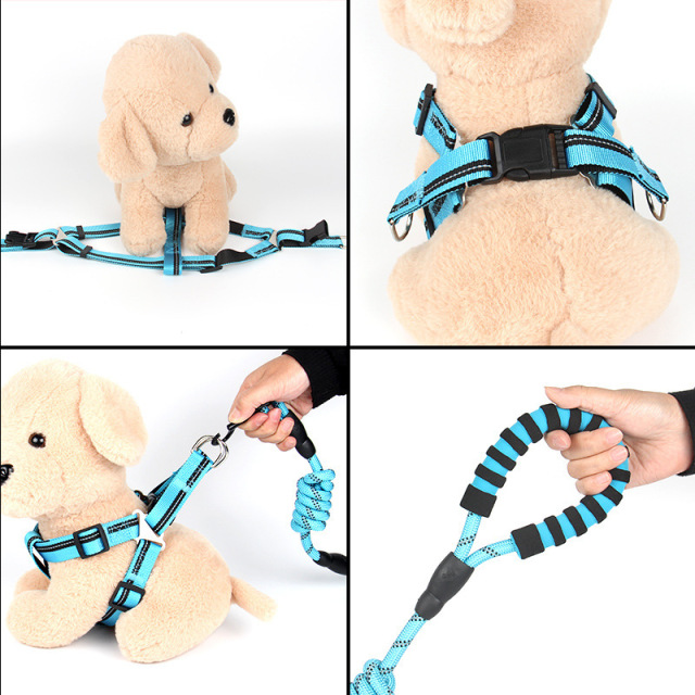 LOS ANDES Step in Dog Harness with Padded Handle Leash No Pull Vest Harness Dog Training Walking Adjustable Gentle Comfortable Control Puppy Harness Small Dog Harness