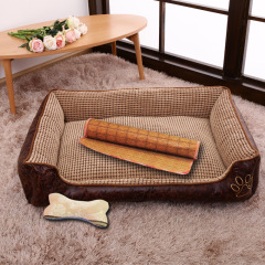 LOS ANDES Dog Beds for Large Dogs, Rectangle Washable Dog Bed Comfortable and Breathable Pet Sofa Warming Orthopedic Dog Bed for Large Medium Dogs