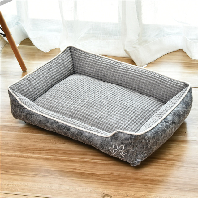 LOS ANDES Dog Beds for Large Dogs, Rectangle Washable Dog Bed Comfortable and Breathable Pet Sofa Warming Orthopedic Dog Bed for Large Medium Dogs