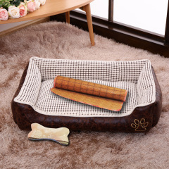 LOS ANDES Dog Beds for Large Dogs, Rectangle Washable Dog Bed Comfortable and Breathable Pet Sofa Warming Orthopedic Dog Bed for Large Medium Dogs