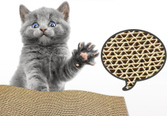 LOS ANDES Cat Scratcher Cardboard Cat Scratch Pad with Premium Scratch Textures Design Durable Cat Scratching Pad Reversible