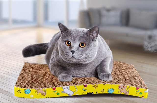 LOS ANDES Cat Scratcher Cardboard Cat Scratch Pad with Premium Scratch Textures Design Durable Cat Scratching Pad Reversible