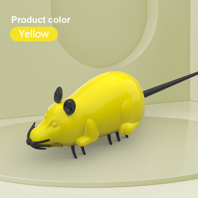 LOS ANDES Mini Simulated Mouse Toy, Realistic Flopping Fish Dog Toy