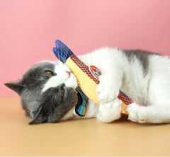 LOS ANDES Catnip Toy, Plush Fish Cat Toy, Cat Chew Toy, Catnip Filled Cartoon Fish for Interactive Kitty Chew Toys Cat Teething Cat Exercise