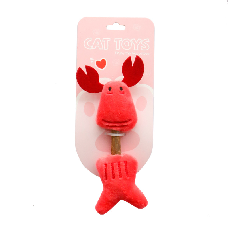 LOS ANDES Cat Toy, Plush Cat Toys, Cat Chew Toy, Cartoon Fish for Interactive Kitty Chew Toys Cat Teething Cat Exercise