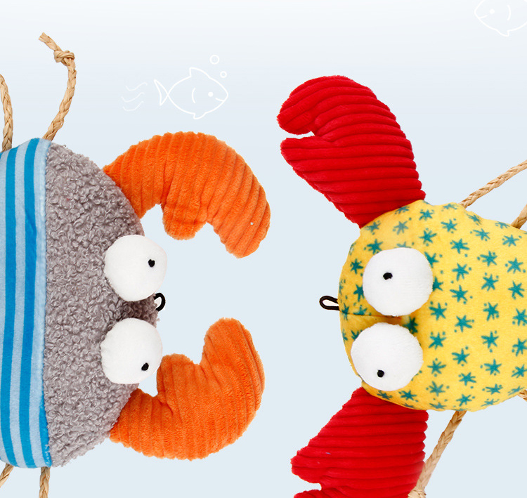 LOS ANDES Cat Toy, Plush Cat Toy, Cat Chew Toy, Cartoon Fish for Interactive Kitty Chew Toys Cat Teething Cat Exercise