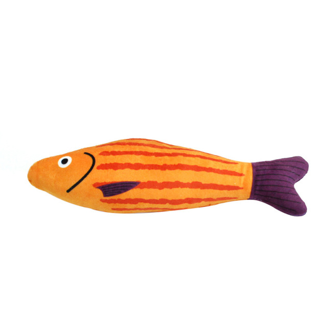 LOS ANDES Catnip Toy, Plush Fish Cat Toy, Cat Chew Toy, Catnip Filled Cartoon Fish for Interactive Kitty Chew Toys Cat Teething Cat Exercise
