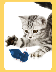 LOS ANDES Mini Simulated Mouse Toy, Realistic Flopping Fish Dog Toy