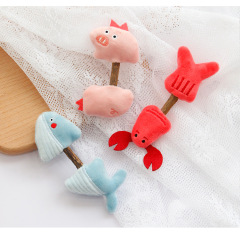 LOS ANDES Cat Toy, Plush Cat Toys, Cat Chew Toy, Cartoon Fish for Interactive Kitty Chew Toys Cat Teething Cat Exercise