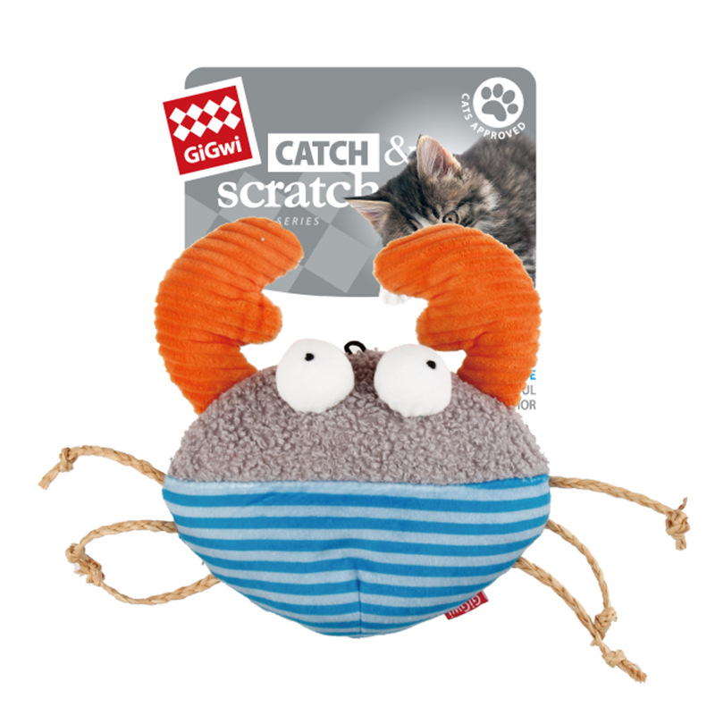LOS ANDES Cat Toy, Plush Cat Toy, Cat Chew Toy, Cartoon Fish for Interactive Kitty Chew Toys Cat Teething Cat Exercise