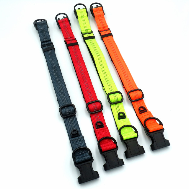 LOS ANDES Reflective Nylon Dog Collars, Adjustable Classic Dog Collar with Quick Release Buckle for Small Medium Large Dogs
