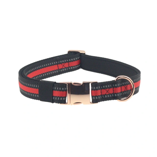 LOS ANDES Metal Buckle Dog Collar, Reflective Durable Adjustable Dog Collar Soft for Small Medium Large Dogs