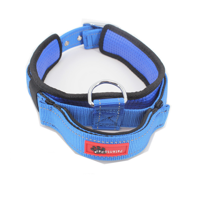 LOS ANDES Tactical Dog Collar, Adjustable Military Training Nylon Dog Collar with Control Handle for Medium and Large Dogs