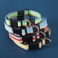 LOS ADNES Dog Collar with Buckle Adjustable Safety Nylon Collars for Small Medium Large Dogs