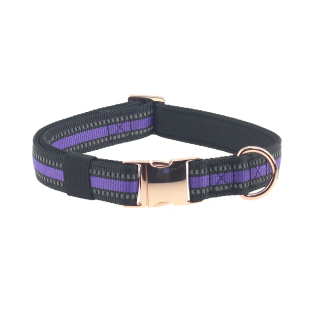 LOS ANDES Metal Buckle Dog Collar, Reflective Durable Adjustable Dog Collar Soft for Small Medium Large Dogs