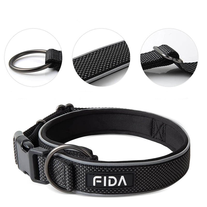 Comfort Dog Collar, Upgraded 360° Full Surround Ultra Soft Neoprene Padded, Heavy Duty Adjustable Reflective Weatherproof Pet Collar for Small Breeds