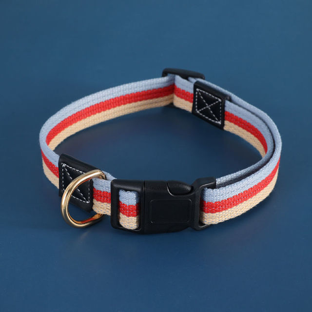 LOS ADNES Dog Collar with Buckle Adjustable Safety Nylon Collars for Small Medium Large Dogs