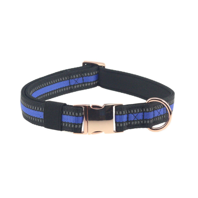 LOS ANDES Metal Buckle Dog Collar, Reflective Durable Adjustable Dog Collar Soft for Small Medium Large Dogs