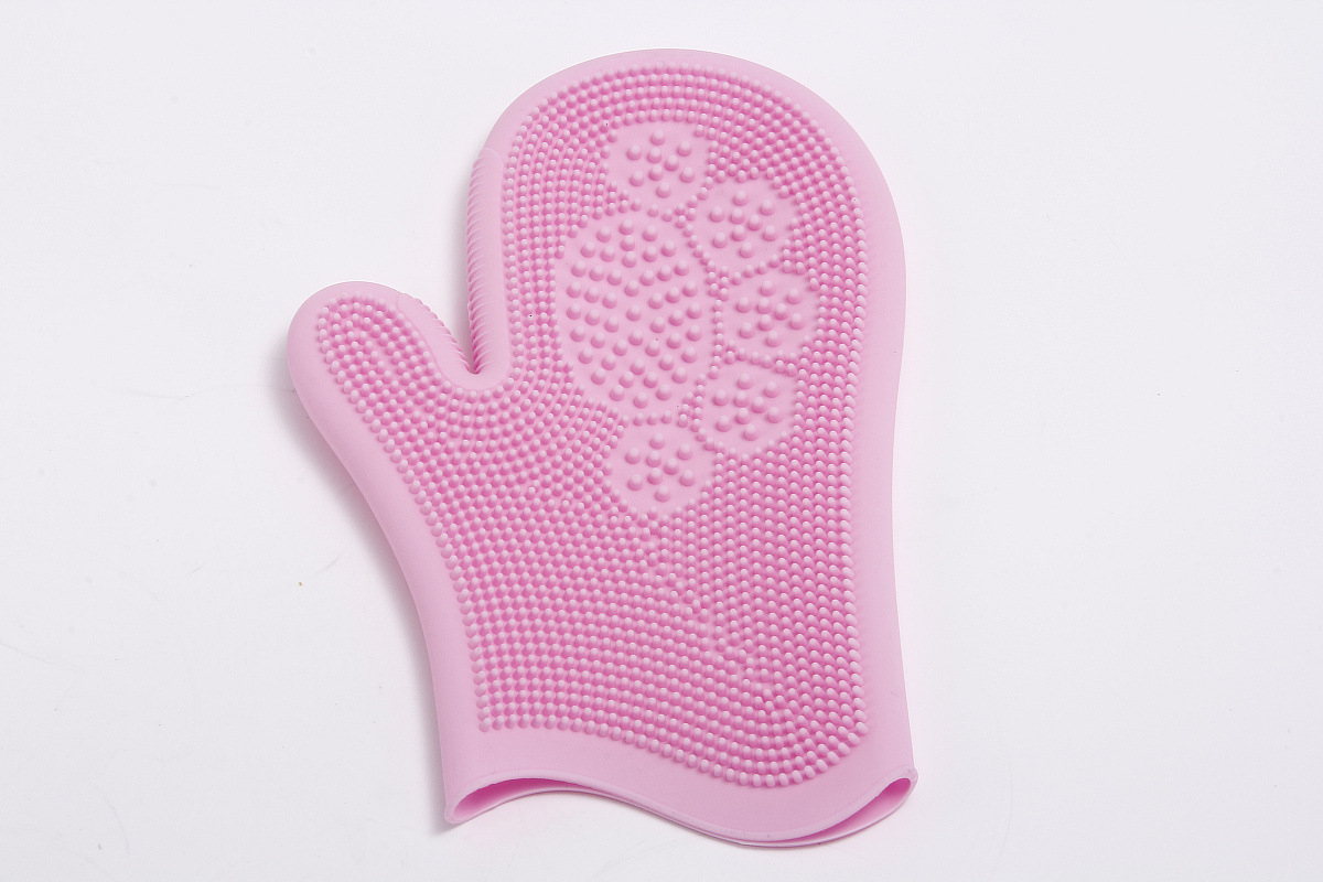 LOS ANDES Pet Grooming Magic Gloves, Dog Cat Bathing Shampoo Brush, Silicone Hair Removal Gloves with Thick High Density Teeth for Bathing and Messaging, Scrubbing Gloves for Shedding