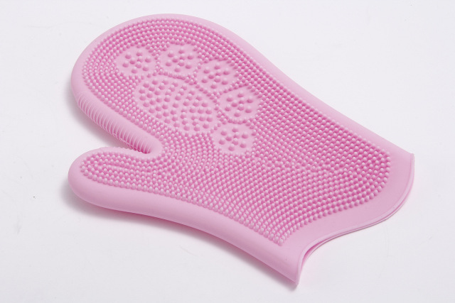 LOS ANDES Pet Grooming Magic Gloves, Dog Cat Bathing Shampoo Brush, Silicone Hair Removal Gloves with Thick High Density Teeth for Bathing and Messaging, Scrubbing Gloves for Shedding