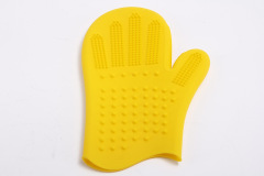 LOS ANDES Pet Grooming Magic Gloves, Dog Cat Bathing Shampoo Brush, Silicone Hair Removal Gloves with Thick High Density Teeth for Bathing and Messaging, Scrubbing Gloves for Shedding