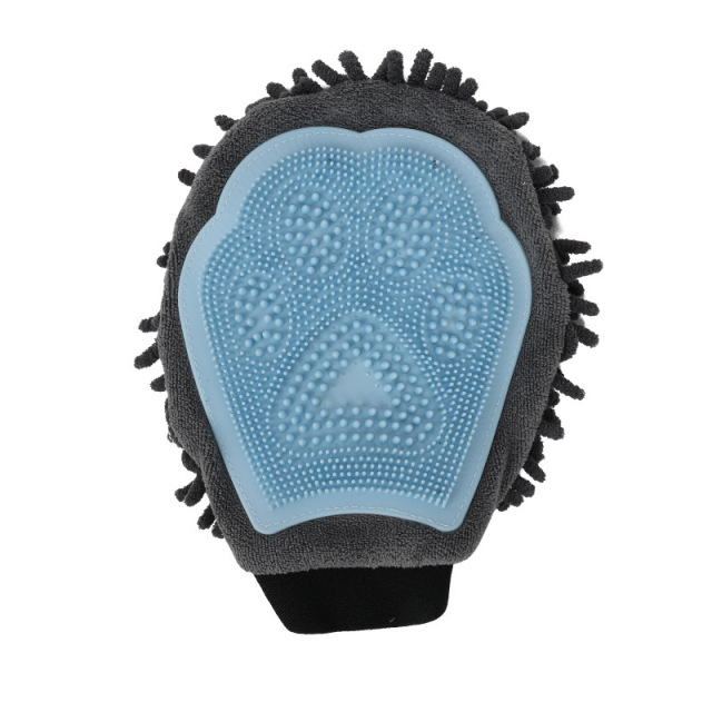 LOS ANDES Dog Grooming Glove Pet Deshedding Brush Gloves Cat Hair Remover Mitt for Pet Massage Long or Short Fur Bathing