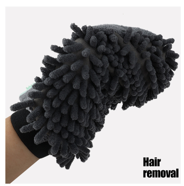 LOS ANDES Dog Grooming Glove Pet Deshedding Brush Gloves Cat Hair Remover Mitt for Pet Massage Long or Short Fur Bathing