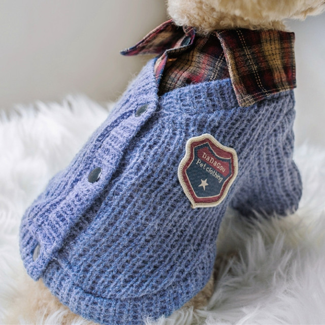 LOS ANDES Small Dog Sweater, Warm Pet Sweater, Cute Knitted Classic Dog Sweaters for Small Dogs Girls Boys, Cat Sweater Dog Sweatshirt Clothes Coat Apparel for Small Dog Puppy Kitten Cat