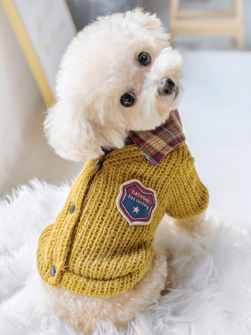 LOS ANDES Small Dog Sweater, Warm Pet Sweater, Cute Knitted Classic Dog Sweaters for Small Dogs Girls Boys, Cat Sweater Dog Sweatshirt Clothes Coat Apparel for Small Dog Puppy Kitten Cat