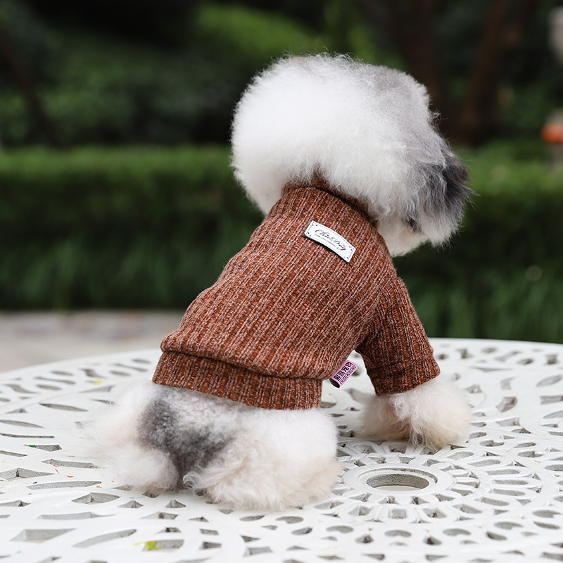 LOS ANDES Dog Knitted Sweater Dog Heart Sweater Puppy Sweater Warm Soft Pet Holiday Clothes for Small Cats and Dogs