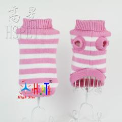 LOS ANDES Small Dog Sweaters with Leash Hole Gingham Patchwork Doggie Sweater Knitwear Pullover Warm Pet Sweater for Fall Winter