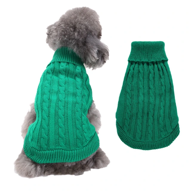 LOS ANDES Dog Sweater Solid Color Dog Clothes Soft Thickening Warm Dogs Clothing Winter Puppy Sweater for Dogs