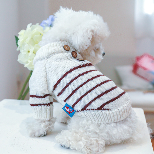 LOS ANDES Elegant Pet Dog Clothes Dog Sweater Soft Warm Pup Dogs Clothing Winter Puppy Sweater for Dogs