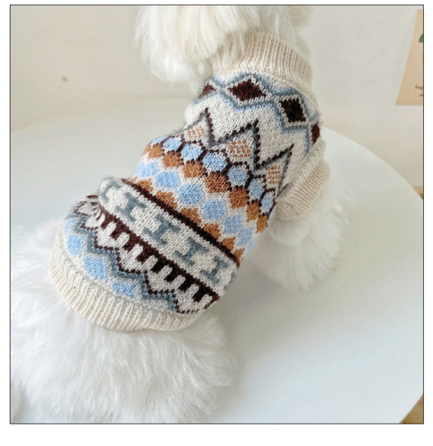 LOS ANDES Elegant Pet Dog Clothes Dog Sweater Soft Thickening Warm Pup Dogs Clothing Winter Puppy Sweater for Dogs