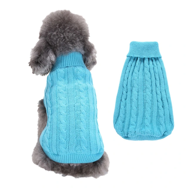 LOS ANDES Dog Sweater Solid Color Dog Clothes Soft Thickening Warm Dogs Clothing Winter Puppy Sweater for Dogs