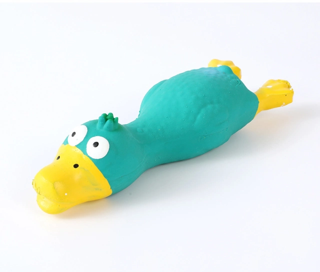 LOS ANDES Rubber Chicken Squeaky Dog Toys for Small, Medium or Large Pet Breeds, Play Fetch, Reduce Separation Anxiety
