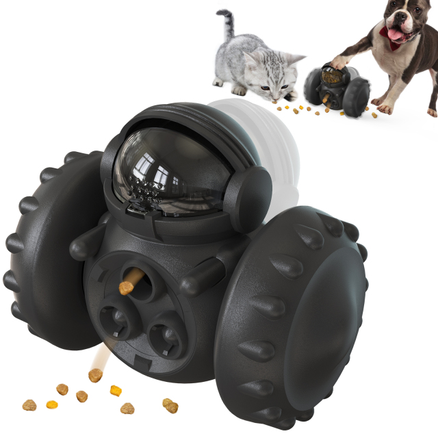 LOS ANDES Dog Treat Toy Interactive Toys to Improve Dog's IQ and Digestion, Food Dispenser Robot Tumbler Shape Toy Slow Eating IQ Treat Toy for Small Medium Dogs