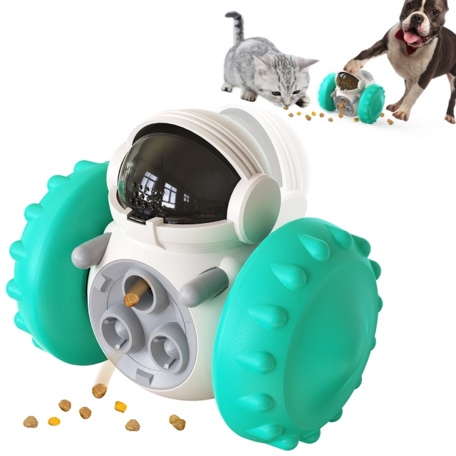 LOS ANDES Dog Treat Toy Interactive Toys to Improve Dog's IQ and Digestion, Food Dispenser Robot Tumbler Shape Toy Slow Eating IQ Treat Toy for Small Medium Dogs