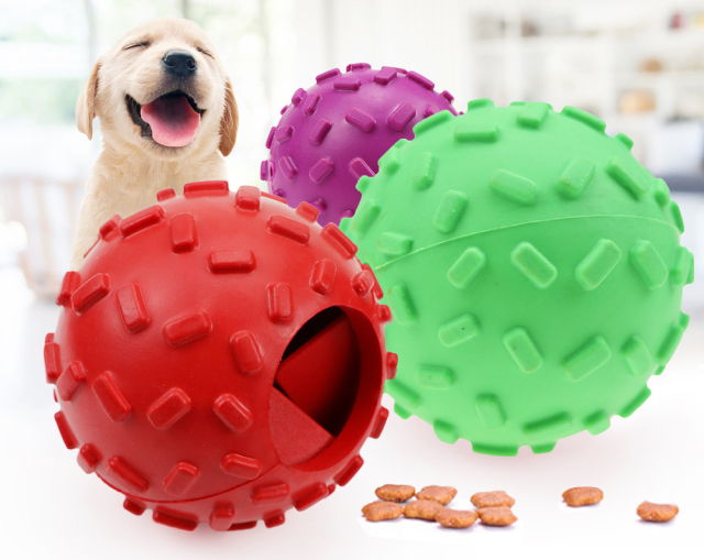 LOS ANDES Pet Supply Treat and Play Dog Toy Ball – Treat – Play Fetch – Dog Teething – Puppy Chew – Ultra Tough – Hide a Treat
