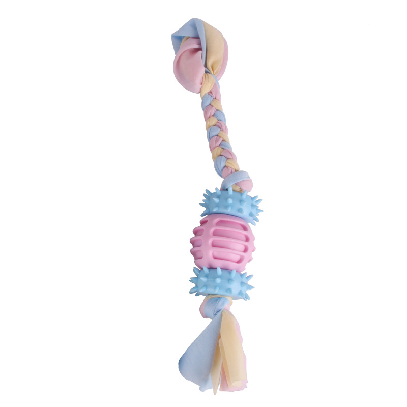 LOS ANDES Chews Color Rope Tug – Premium Cotton-Poly Tug Toy for Dogs – Interactive Rope– Dog Chew Toy