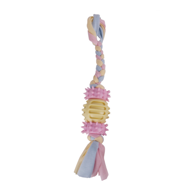 LOS ANDES Chews Color Rope Tug – Premium Cotton-Poly Tug Toy for Dogs – Interactive Rope– Dog Chew Toy