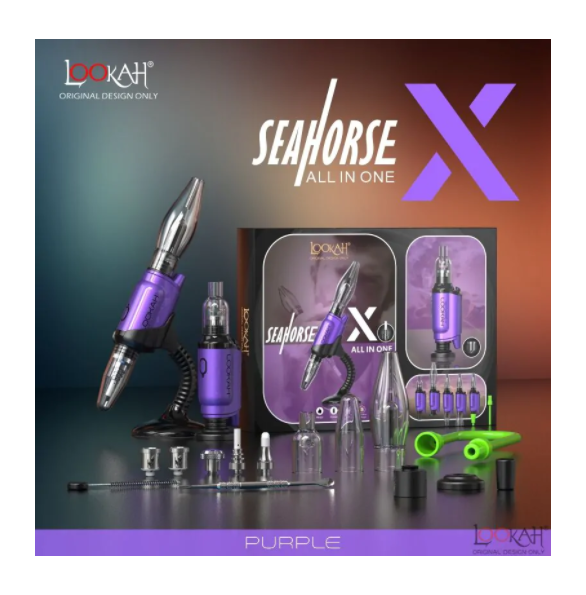 Lookah Seahorse X Wax Vaporizer Kit Dab Rig