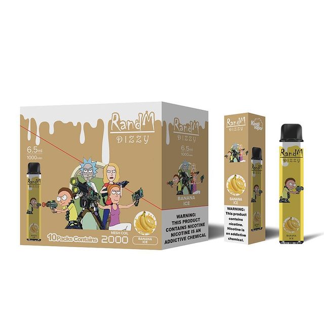 R AND M DIZZY 2200PUFFS MESH COIL disposable vape 2% 0%