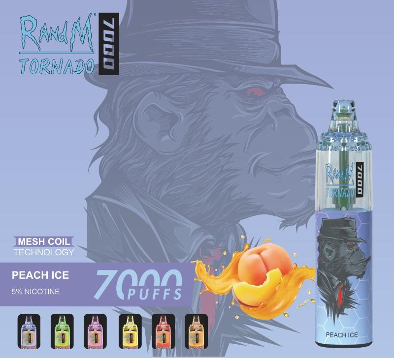 RandM Tornado 7000 Puffs Disposable Vape Pen 2% 3% 5%