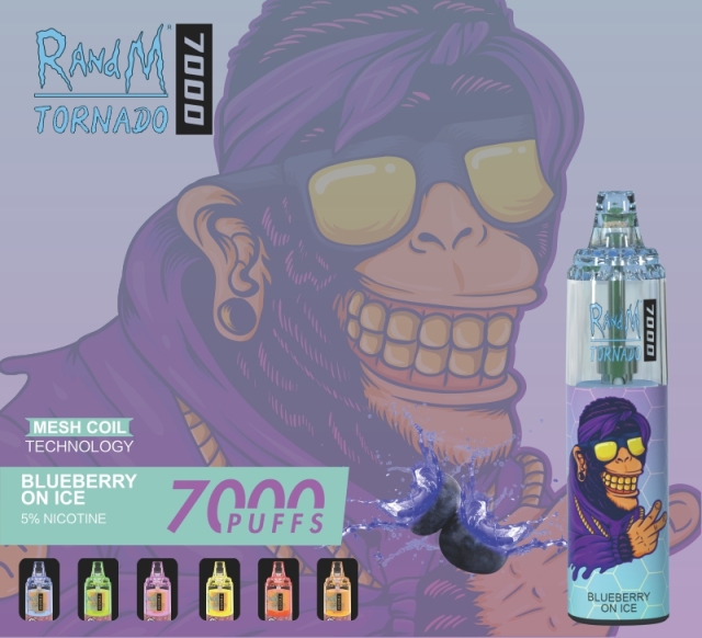 RandM Tornado 7000 Puffs Disposable Vape Pen 2% 3% 5%