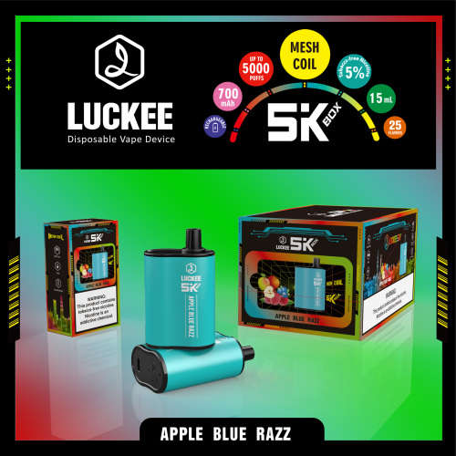 Luckee 5k box 5000 puffs mesh coil disposable pod device