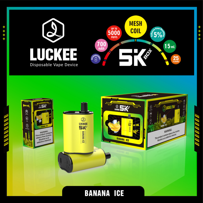 Luckee 5k box 5000 puffs mesh coil disposable pod device